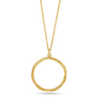 Circle Shape Texture Necklaces - La Vitá Jewels