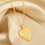 Peace & Love Custom Letter Heart Necklaces