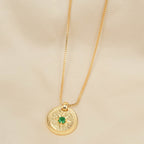 Cleo Green Onyx Necklace - La Vitá Jewels