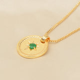 Cleo Green Onyx Necklace