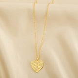 Peace & Love Custom Letter Heart Necklaces