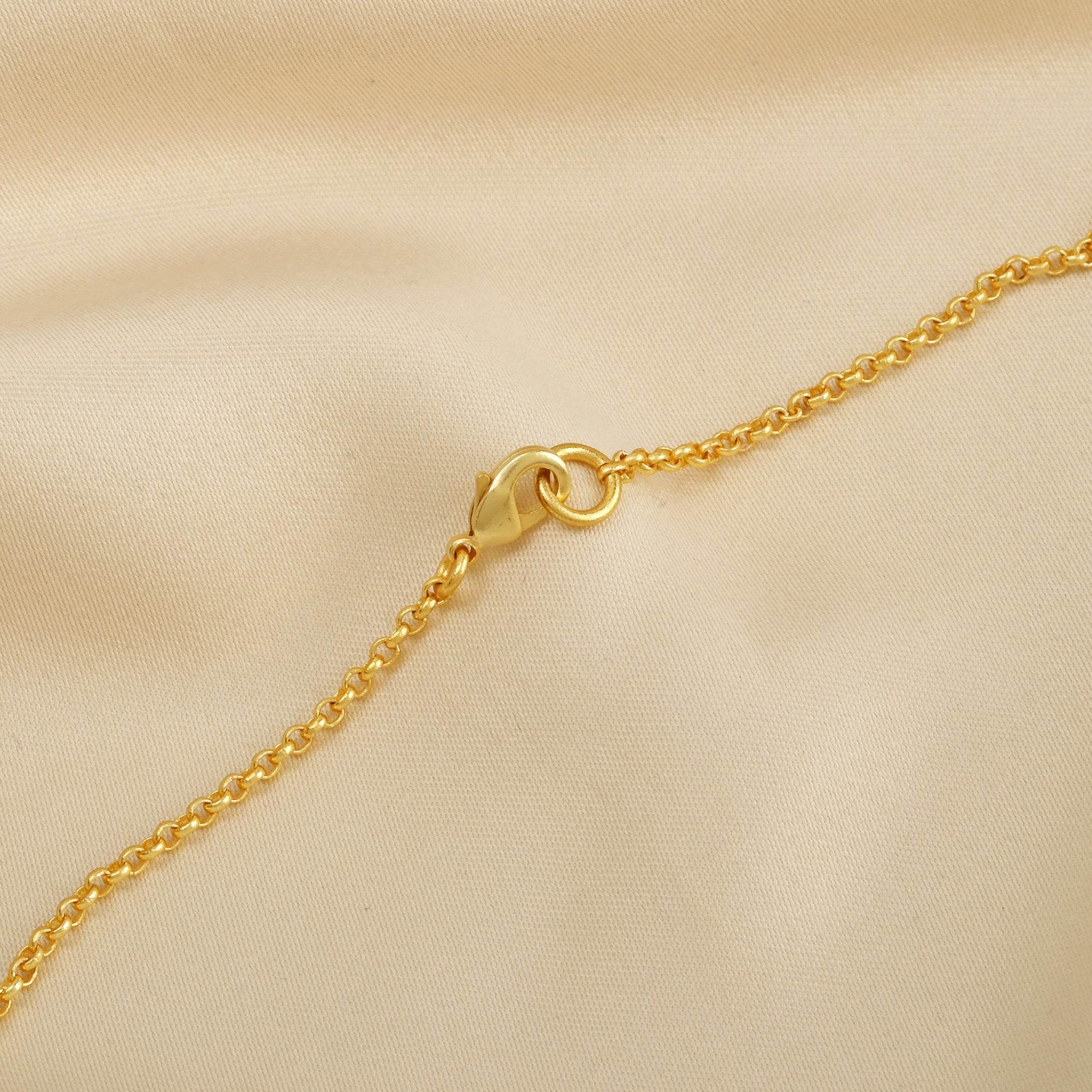 Three Gold Tone Round Disc Hammered Necklaces - La Vitá Jewels