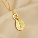 Drop Shape Texture Necklaces
