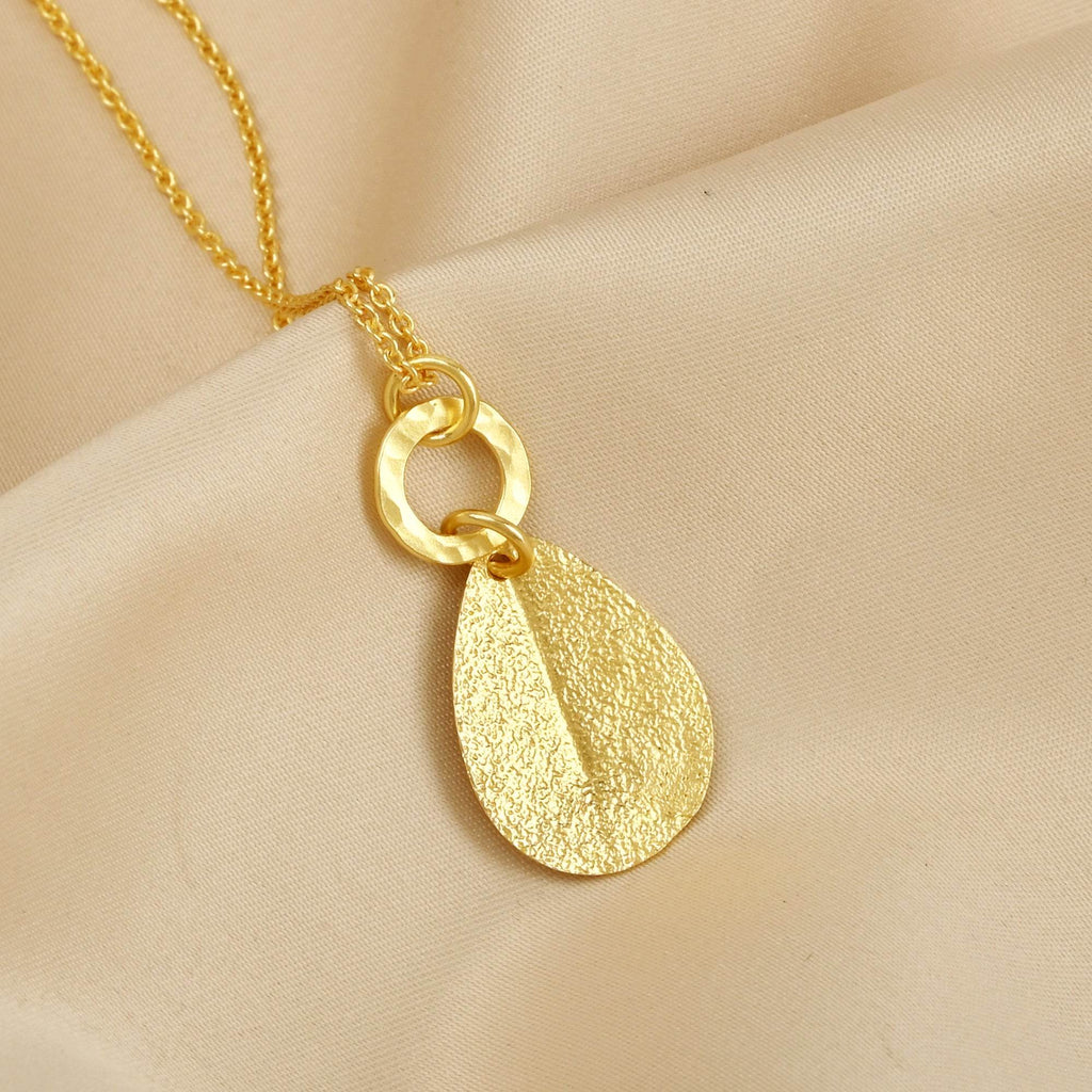 Drop Shape Texture Necklaces - La Vitá Jewels