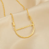 Fan shape Metal Beads Necklaces