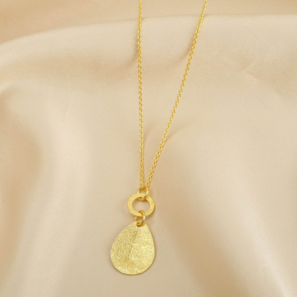 Drop Shape Texture Necklaces - La Vitá Jewels