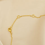 Golden Round Disc Hammered Necklaces