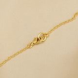 Gia Double Disc Gold Tone Hammered Necklaces