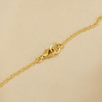 Gia Double Disc Gold Tone Hammered Necklaces - La Vitá Jewels