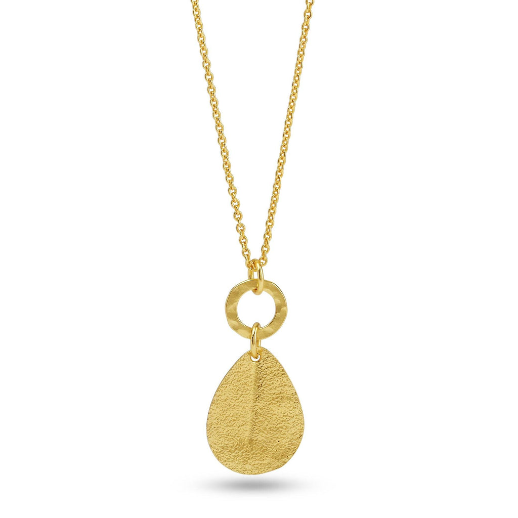 Drop Shape Texture Necklaces - La Vitá Jewels