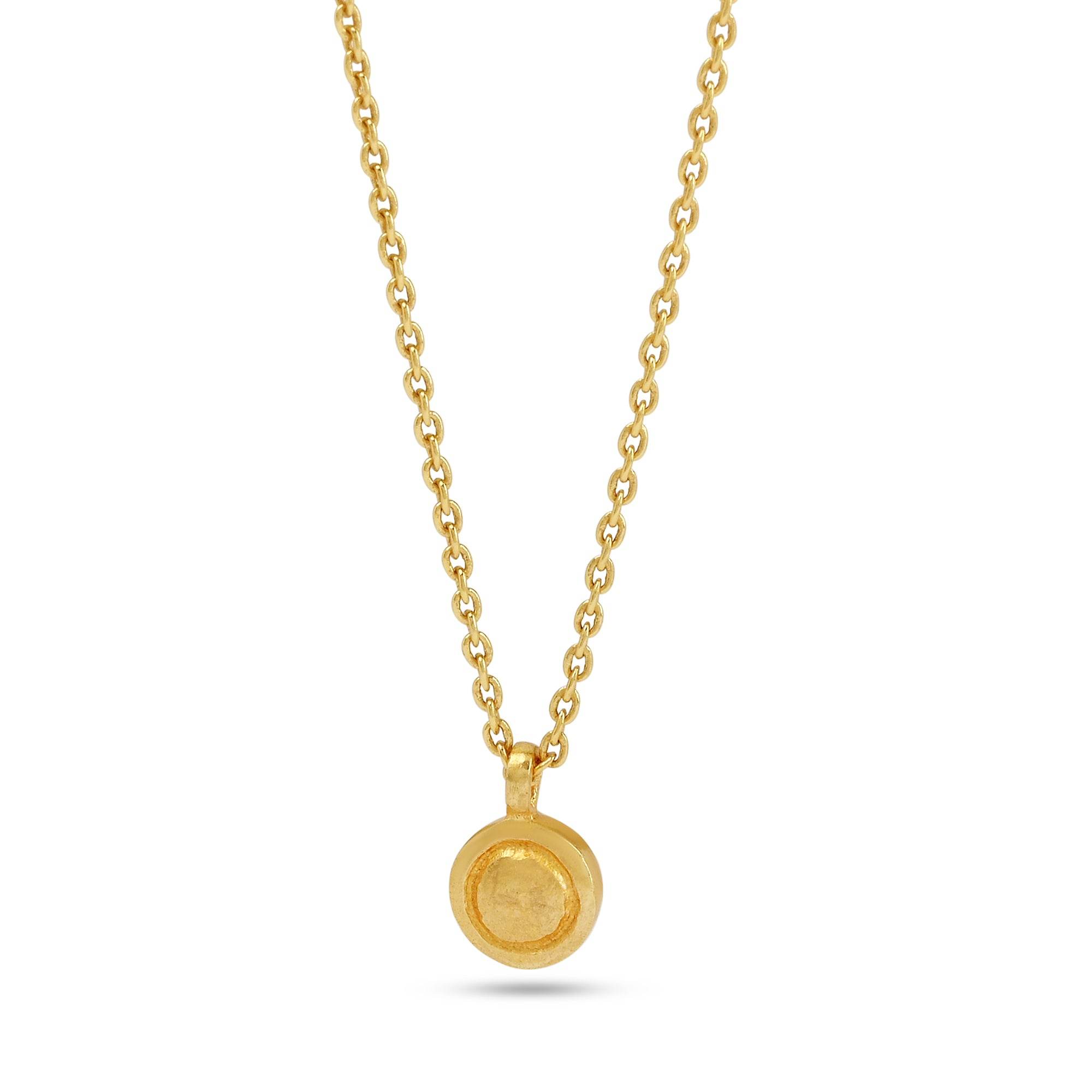 Round Disc Charm Necklaces - La Vitá Jewels