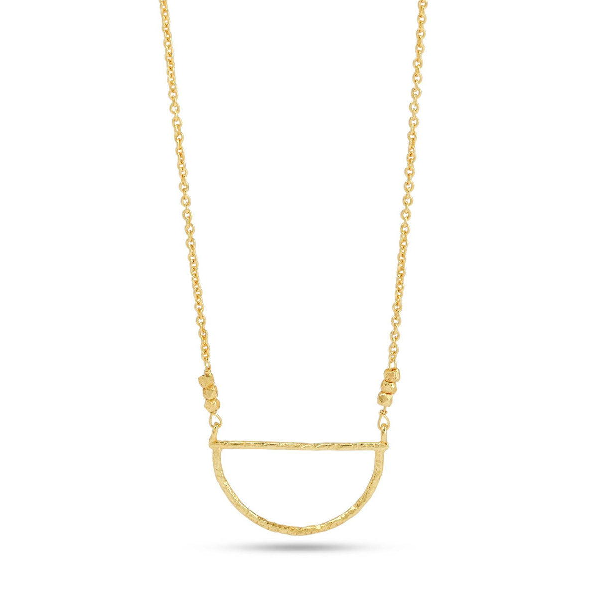 Fan shape Metal Beads Necklaces - La Vitá Jewels