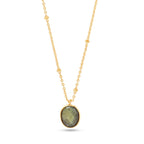 Labradorite, London Topaz Color Gemstone Necklaces in Sterling Silver - La Vitá Jewels