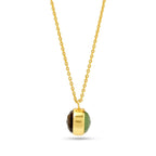 Double Moon Dual sided Gemstone Pendant Necklaces - La Vitá Jewels