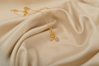 Carnelian, Moonstone with Reflected Bliss Om Necklace - La Vitá Jewels