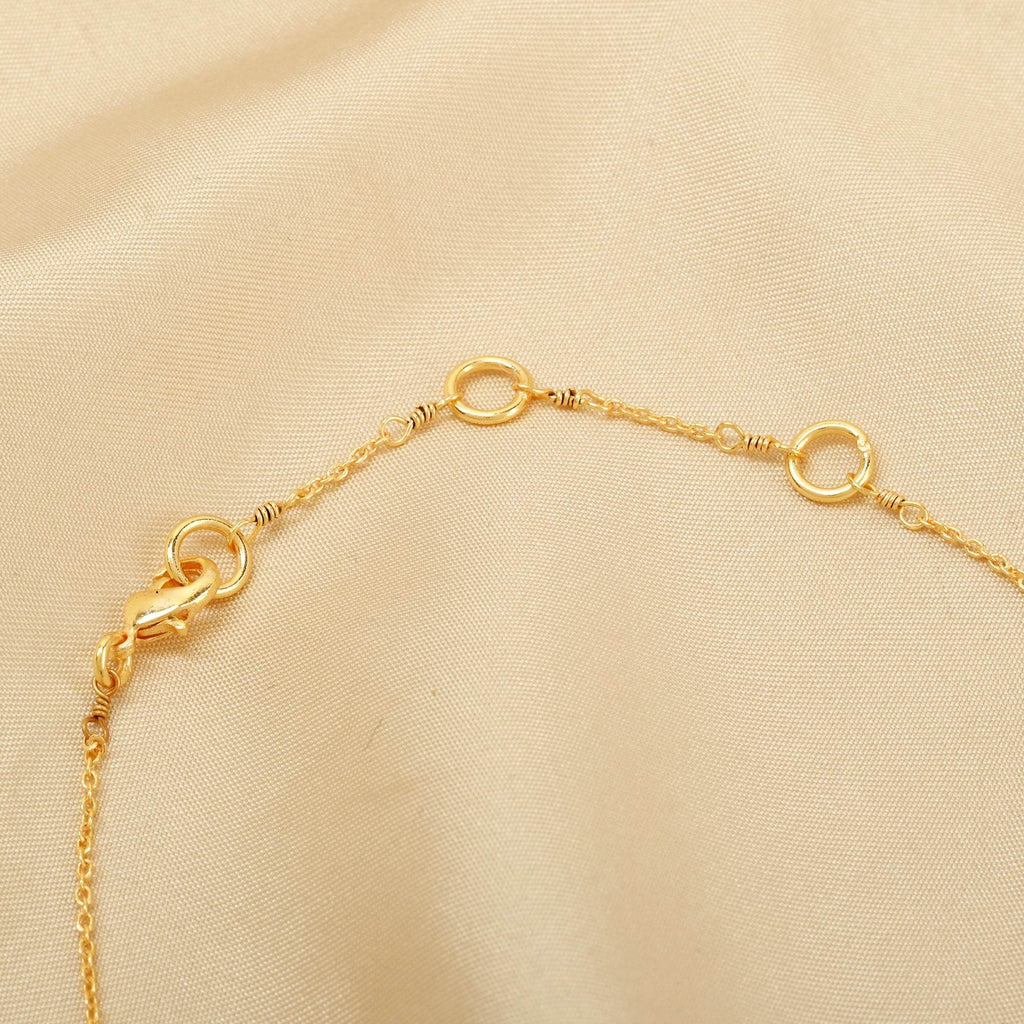 Kayla Bean Shape Labradorite Dainty Necklace - La Vitá Jewels