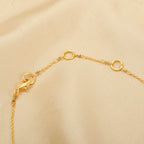Kayla Bean Shape Labradorite Dainty Necklace - La Vitá Jewels