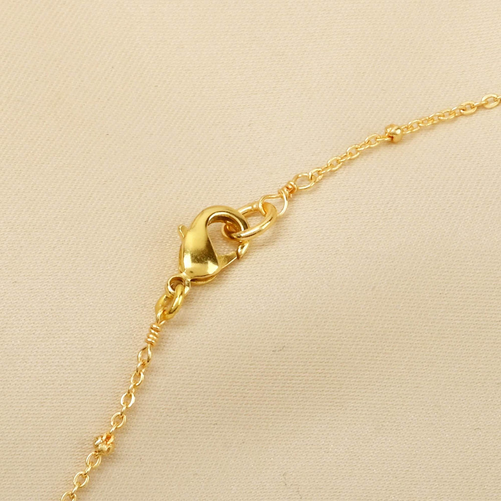 Charming Lotus with Ruby and Peridot Beads Necklaces - La Vitá Jewels