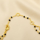 Labradorite with Black Onyx Beads Necklace