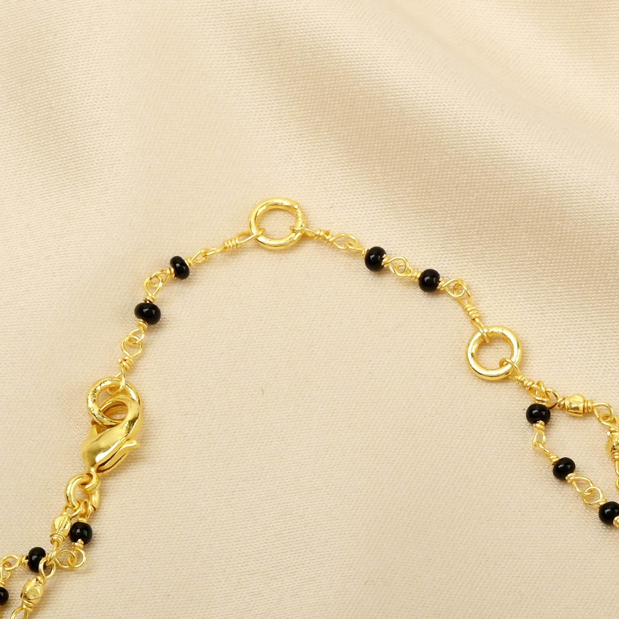 Labradorite with Black Onyx Beads Necklace - La Vitá Jewels