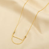 Fan shape Metal Beads Necklaces