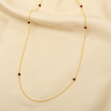 Garnet Whispers Beads Necklace