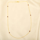 Garnet Whispers Beads Necklace