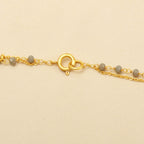 Layered Grey Chalcedony Beads Necklaces - La Vitá Jewels