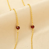 Garnet Whispers Beads Necklace