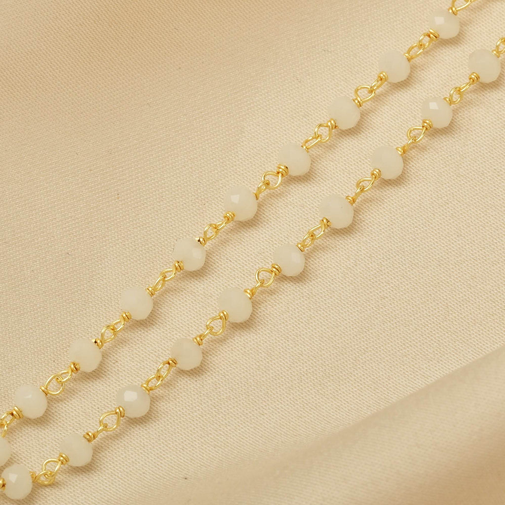 Green Chalcedony Beads Necklace - La Vitá Jewels