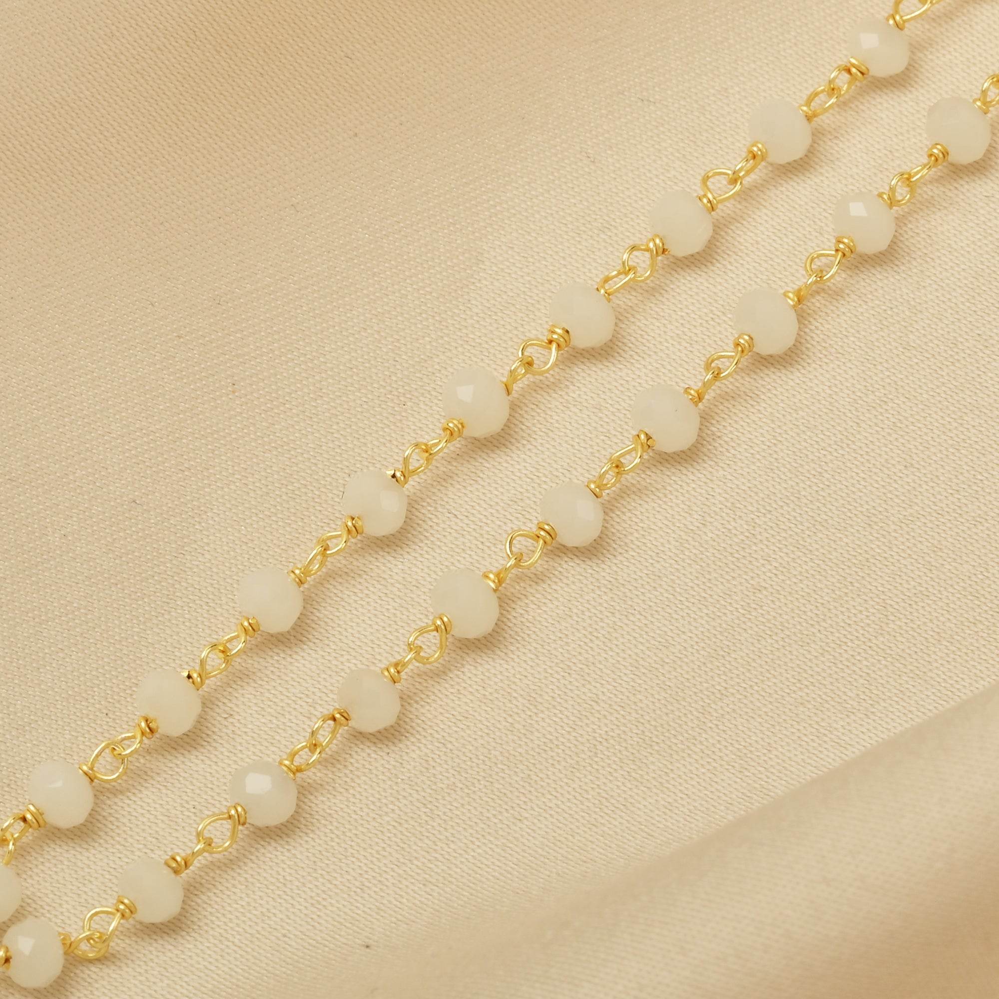 Green Chalcedony Beads Necklace - La Vitá Jewels