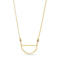 Fan shape Metal Beads Necklaces - La Vitá Jewels
