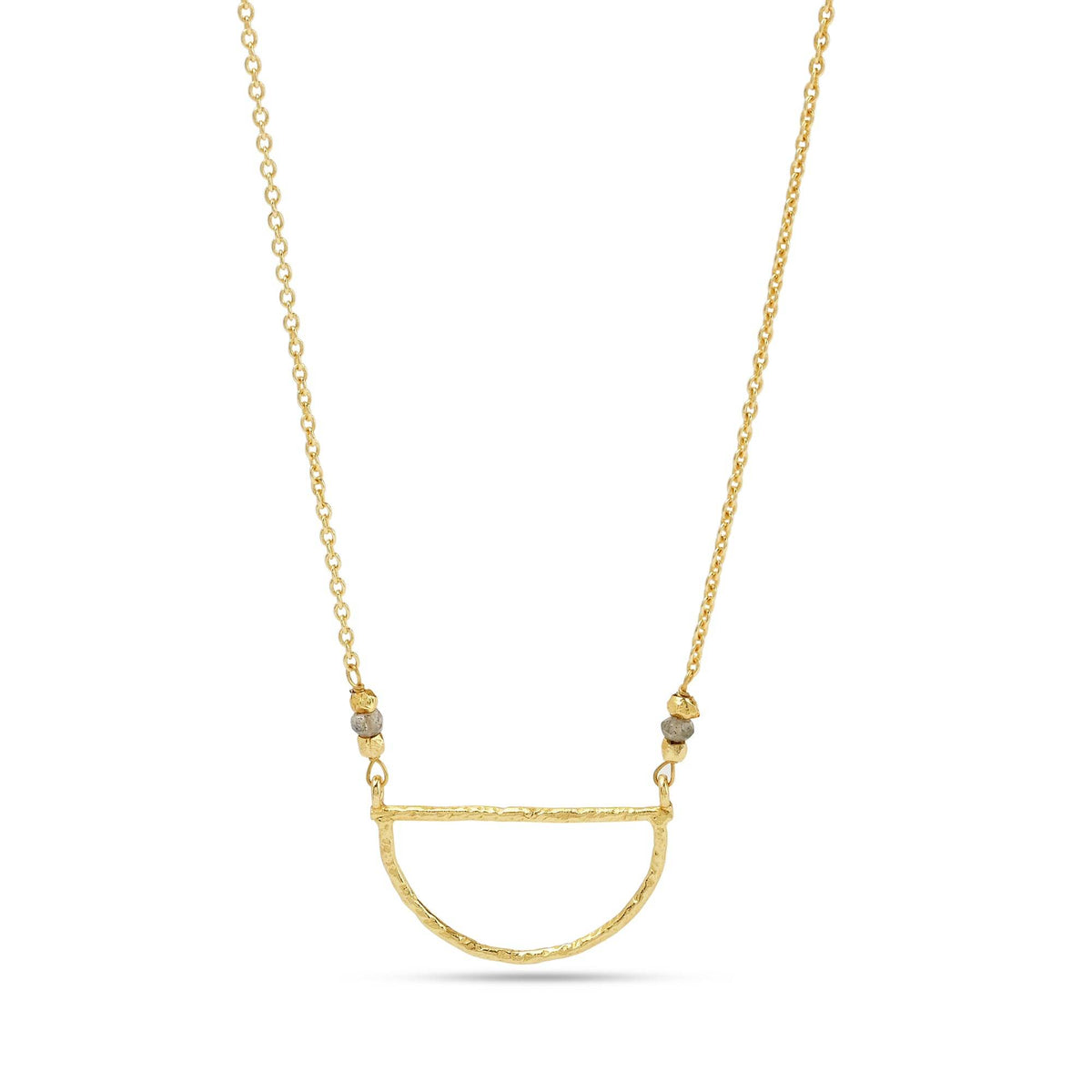 Fan shape Metal Beads Necklaces - La Vitá Jewels