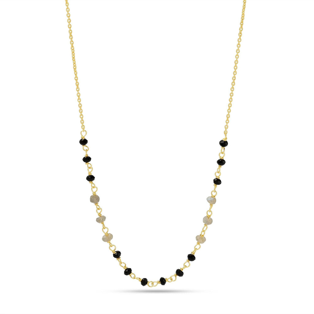 Green Chalcedony Beads Necklace - La Vitá Jewels