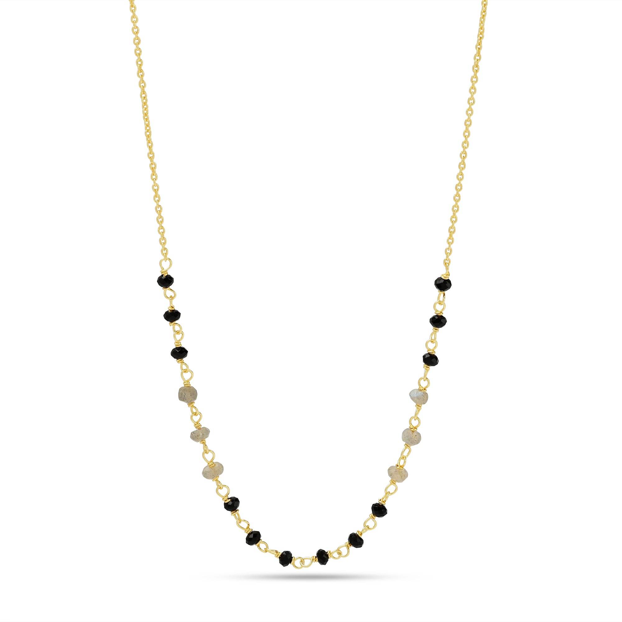 Green Chalcedony Beads Necklace - La Vitá Jewels