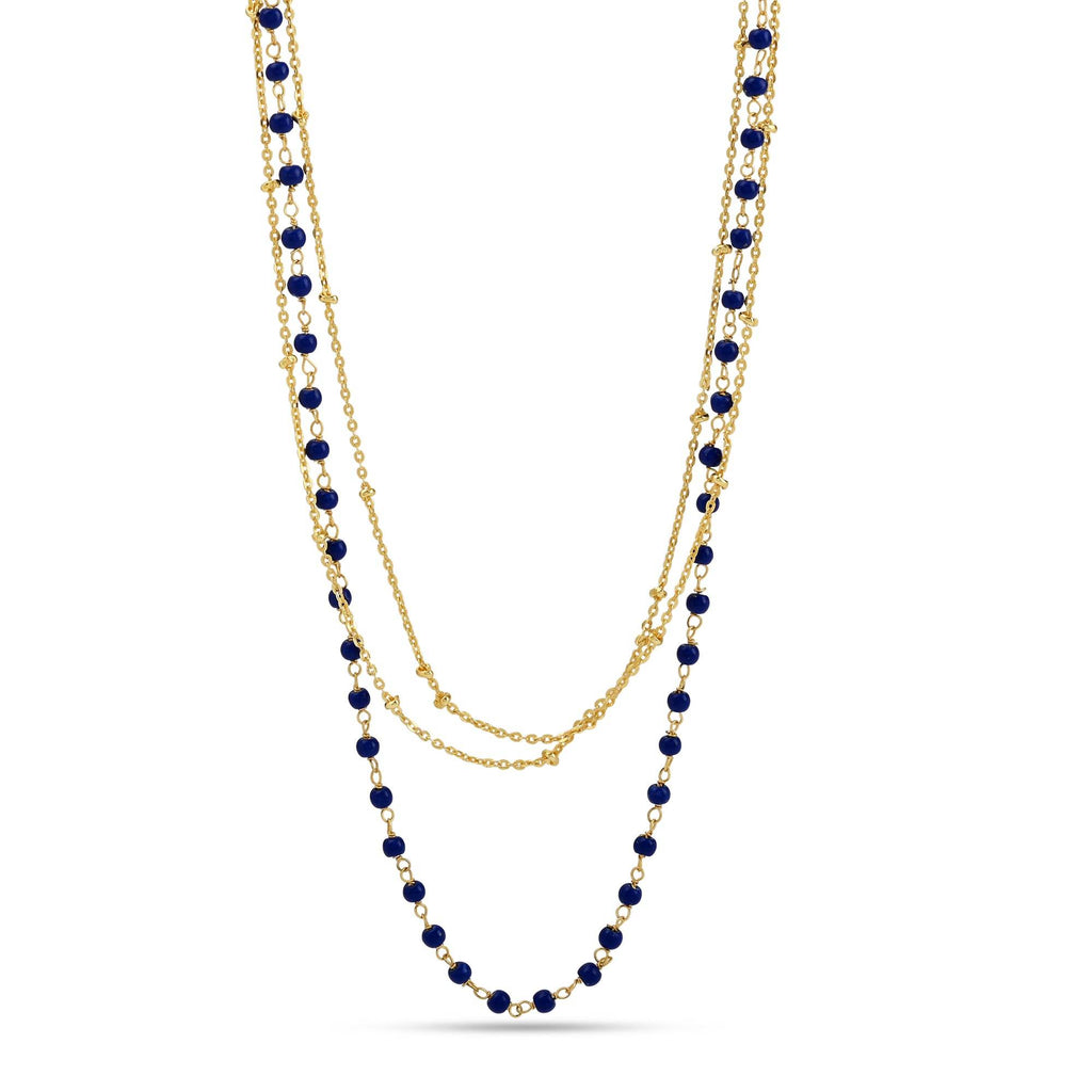 Multi Layered Gemstones Beaded Necklaces - La Vitá Jewels