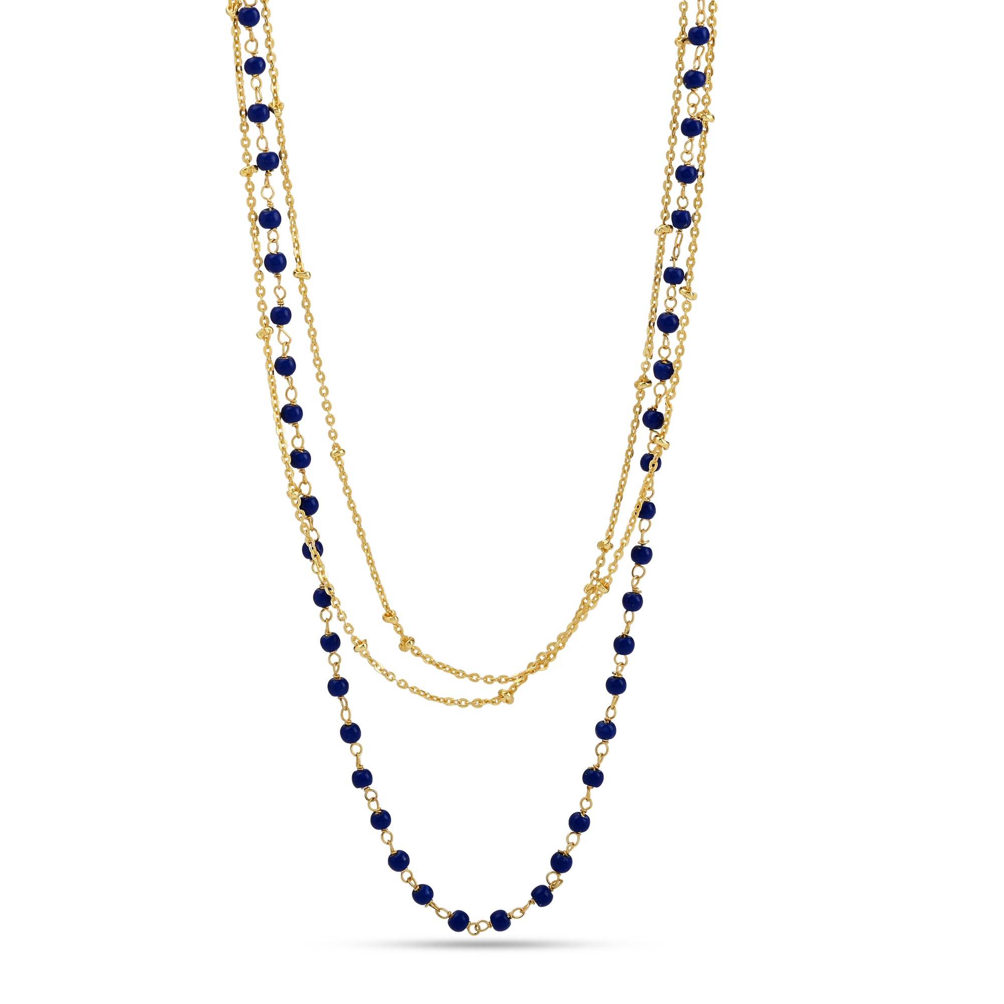 Multi Layered Gemstones Beaded Necklaces - La Vitá Jewels