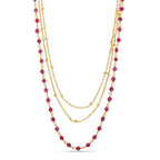 Multi Layered Gemstones Beaded Necklaces - La Vitá Jewels