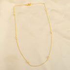 Rainbow Moonstone with Metal Beads Necklaces - La Vitá Jewels