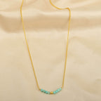 Amazonite and Labradorite Beads Bar Necklaces - La Vitá Jewels