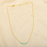 Amazonite and Labradorite Beads Bar Necklaces