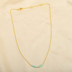 Amazonite and Labradorite Beads Bar Necklaces - La Vitá Jewels