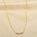 Amazonite and Labradorite Beads Bar Necklaces