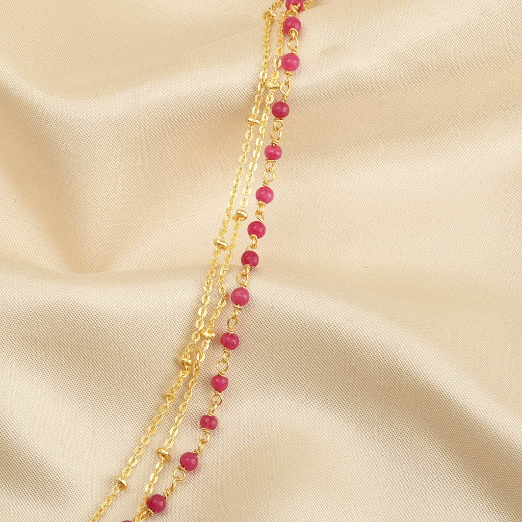 Multi Layered Gemstones Beaded Necklaces - La Vitá Jewels
