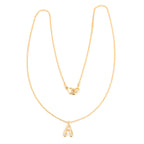 White Cubic Zirconia with A Custom Letter Necklaces - La Vitá Jewels