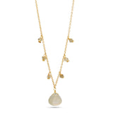 Labradorite with Beads Stone Necklaces