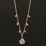 Labradorite with Beads Stone Necklaces
