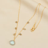 Labradorite with Beads Stone Necklaces
