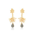 Flora Labradorite Earrings - La Vitá Jewels