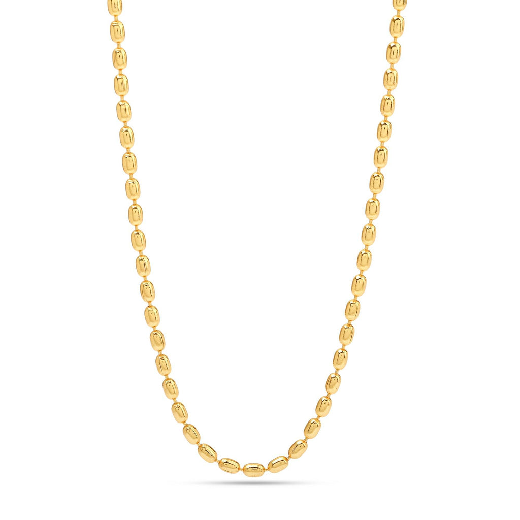 Golden Metal Beaded Necklaces - La Vitá Jewels